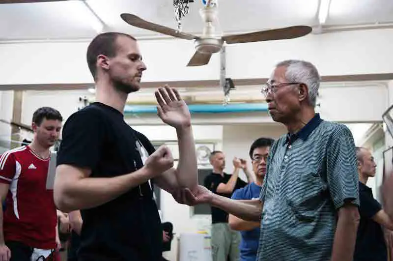 Maksem with Grandmaster Chu Shong Tin